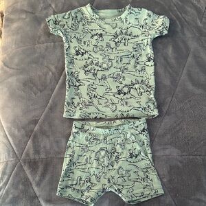 GAP Kids Dinosaur Pajama Set - Light Green